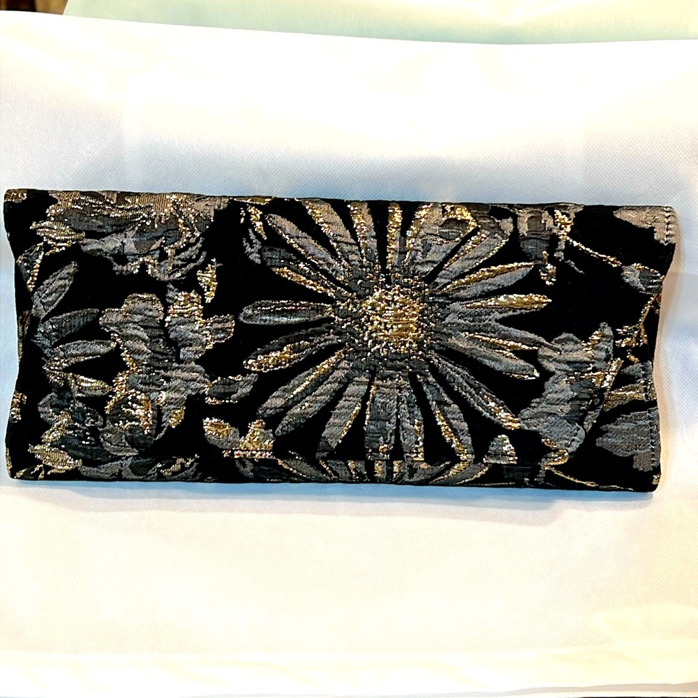 Trina Turk-Gorgeous Floral Silk Brocade Envelope Clutch Bag-Party/Formal -NWT